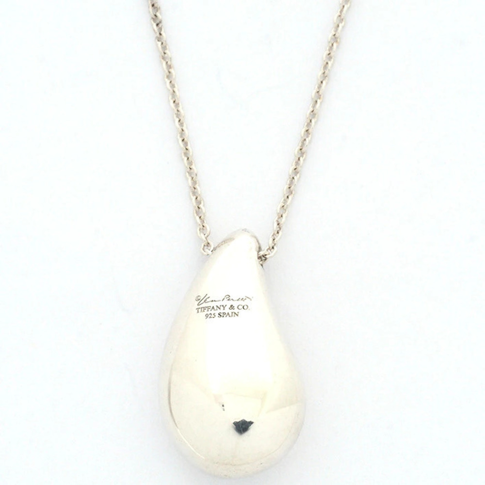 Tiffany Co Elsa Peretti Teardrop Long Silver Pendant